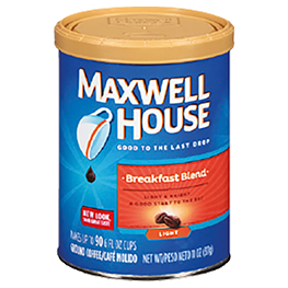 MAXWELL HOUSE COFFEE SELECTED VARIETIES (EXCLUDES DECAF) 9.9-11.5 OZ. CONT.