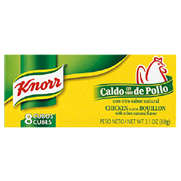 KNORR CHICKEN BOUILLON CUBES 8 COUNT 3.1 OZ. PKG.