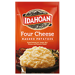 IDAHOAN MASHED POTATOES OR HOMESTYLE CASSEROLE SELECTED VARIETIES 4-4.1 OZ. PKGS.