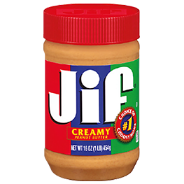 JIF PEANUT BUTTER SELECTED VARIETIES 15.5-16 OZ. CONTS.